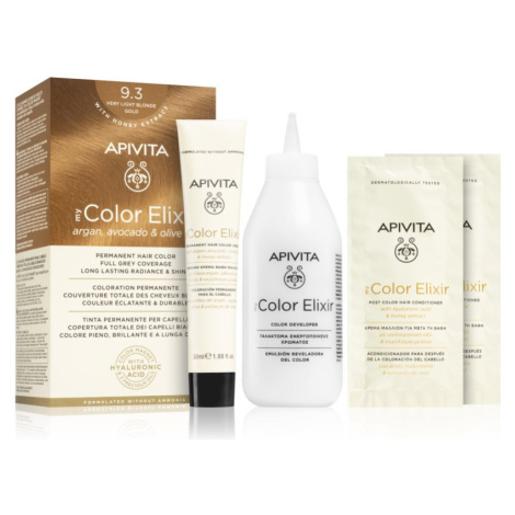 Apivita My Color Elixir barva na vlasy bez amoniaku odstín 9 3 Very Light Blonde Gold 1 ks