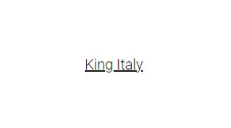 King Italy