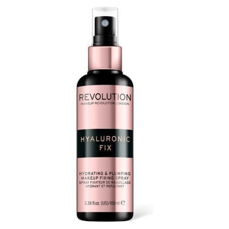 Revolution Hyaluronic Fix Hydrating & Plumping fixační sprej na make-up s hydratačním úči