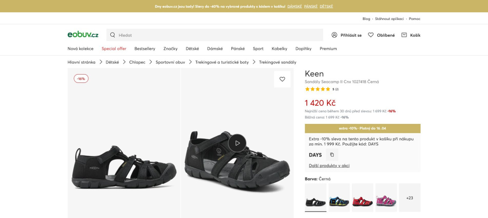 turistické sandály Keen Seacamp II CNX turistické sandály Keen Seacamp II CNX