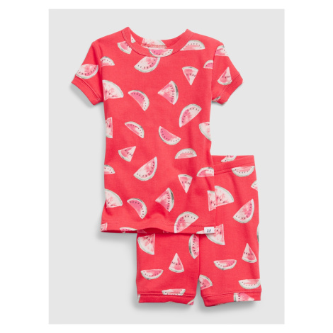 GAP Dětské pyžamo meloun print two-peace sleepwear Oranžová