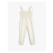 Koton Linen Blended Overalls With Straps