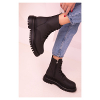 Soho Black Matte Women's Boots & Booties 17440