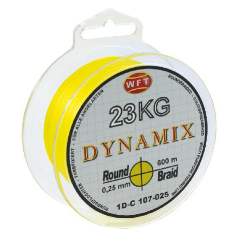 Wft splétaná šňůra round dynamix kg žlutá 300 m - 0,30 mm 26 kg