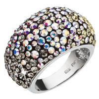 Stříbrný prsten s krystaly Swarovski mix barev měsíční 35028.3 Moonlight 62