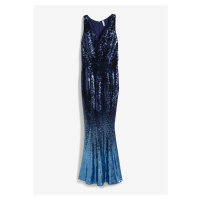 Bonprix BODYFLIRT šaty s pajetkami Barva: Modrá, Mezinárodní