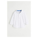H & M - Bavlněná košile - bílá