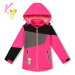 Dívčí softshellová bunda, zateplená - KUGO HK2525, růžová Barva: Růžová