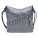 Velký středně šedý kabelko-batoh z eko kůže