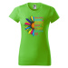 DOBRÝ TRIKO Dámské tričko s potiskem Zdravotní sestra Barva: Apple green