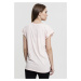 Pánské tričko krátký rukáv // Urban classics Ladies Extended Shoulder Tee pink