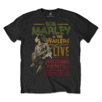 Bob Marley Tričko Unisex Rastaman Vibration Tour 1976 Unisex Black