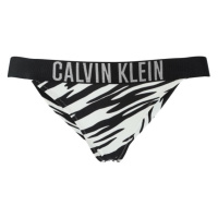 Calvin Klein INTENSE POWER-BRAZILIAN-PRINT Dámské plavkové kalhotky, černá, velikost