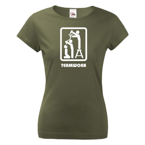 Dámské tričko Teamwork - ideální pro kamarádky BezvaTriko