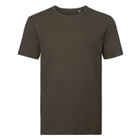 Russell Pánské triko z organické bavlny R-108M-0 Dark Olive