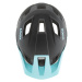 Cyklistická helma Uvex Access Black aqua lime mat 56-61cm