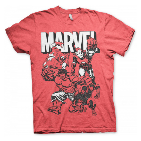 Marvel Comics tričko, Marvel Characters Red, pánské HYBRIS