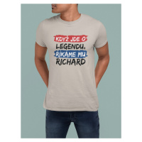 MMO Pánske tričko Richard Barva: Ledově šedá
