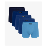 Pánské boxerky ATLANTIC 5Pack - odstíny modré