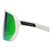 Sluneční brýle Horsefeathers Archie Bike Sunglasses White/ Mirror Green