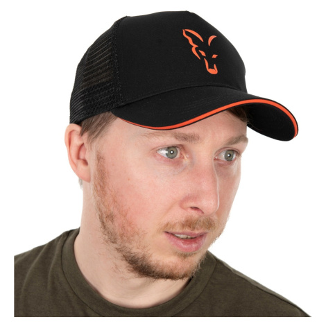 Fox kšiltovka collection trucker cap black orange