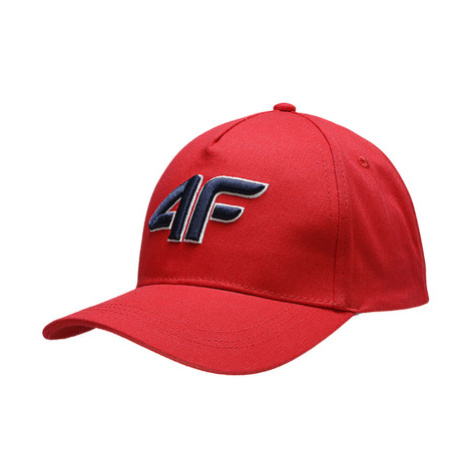 4F JUNIOR-BASEBALL CAP M107-62S-RED Červená 45/54cm