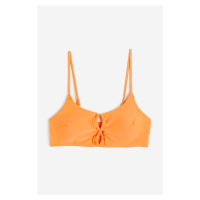 H & M - Vyztužená bikinová podprsenka - oranžová