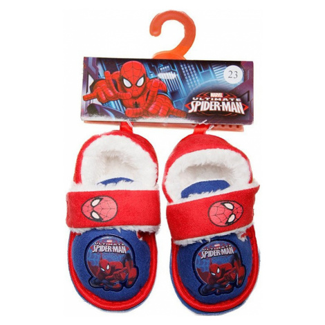 Spiderman červenomodré papuče