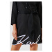 Plážové oblečení karl lagerfeld karl dna signature beach dress black