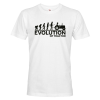 Pánské tričko pro traktoristy s nápisem Evolution of tractor
