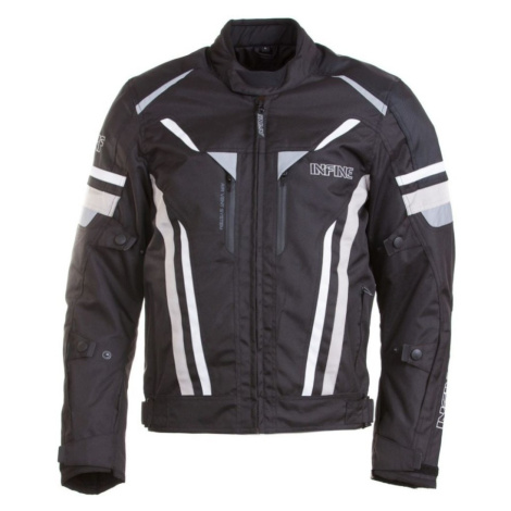 INFINE Vertex textilní moto bunda černá/bílá