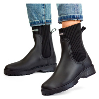 Dámské boty do deště s elastickým svrškem