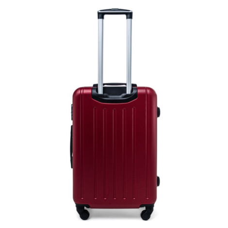 Rogal Tmavě červený elegantní odolný kufr na kolečkách "Armor" - M (35l), L (65l), XL (100l)