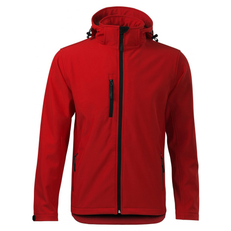 MALFINI® Pánská 3vrstvá softshellová bunda s prodlouženým zadním dílem, červená