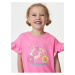 Růžové holčičí tričko s volánky Marks & Spencer