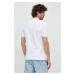 Bavlněné polo tričko Versace Jeans Couture bílá barva, s potiskem, 76GAGT00 CJ01T