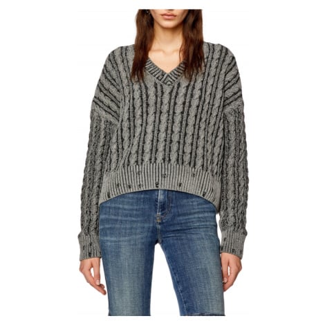 Svetr diesel m-oxia knitwear frost gray