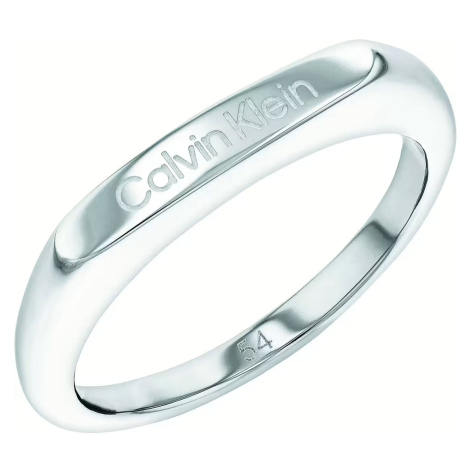 Calvin Klein Stylový prsten z oceli Faceted 35000187 52 mm