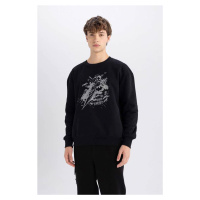 DEFACTO Batman Boxy Fit Crew Neck Printed Thick Fabric Sweatshirt