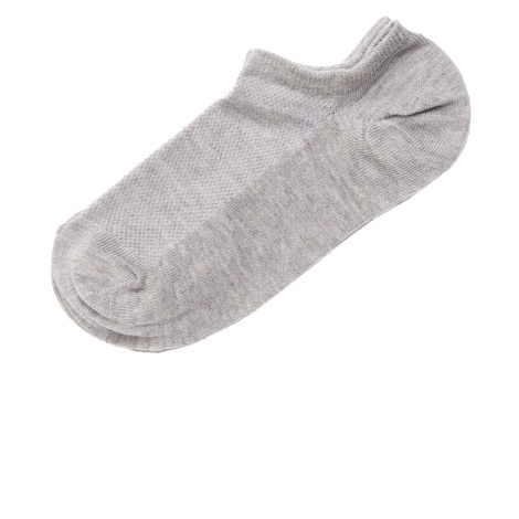 Dagi Men's Gray Melange Cotton Short Ballerina Socks