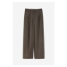 H & M - Široké vlněné kalhoty - béžová