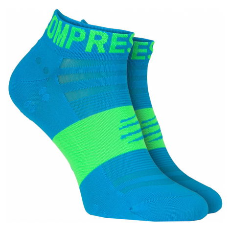 Ponožky Compressport PRO RACING SOCKS V3.0 ULTRALIGHT RUN LOW modrá|Żółty