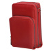 Dámská kabelka na telefon/peněženka s popruhem přes rameno Beagles Marbella - červená - na výšku