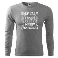 DOBRÝ TRIKO Pánské bavlněné triko Keep calm Christmas