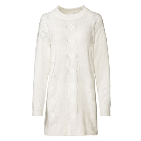 esmara® Dámské úpletové šaty (bílá)