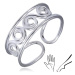 Stříbrný prsten 925 na ruku nebo nohu s esovitým vzorem