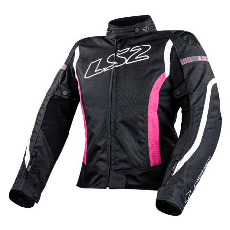 Dámská moto bunda LS2 Gate Black Pink černá/růžová