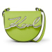 Kabelka karl lagerfeld k/signature sm saddle bag zelená