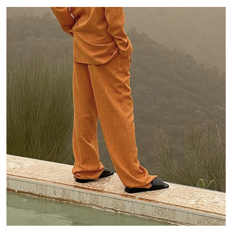 Elegantní kalhoty Melange Straight NA-KD