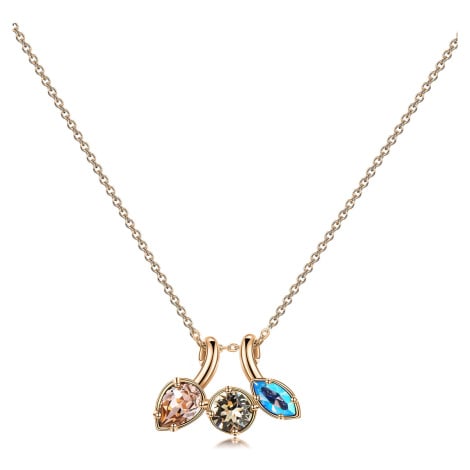 Brosway Pozlacený náhrdelník s krystaly Affinity BFF71